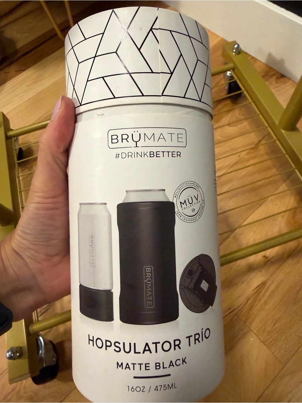 BrüMate Hopsulator Trio Insulated Can Cooler - Matte Black